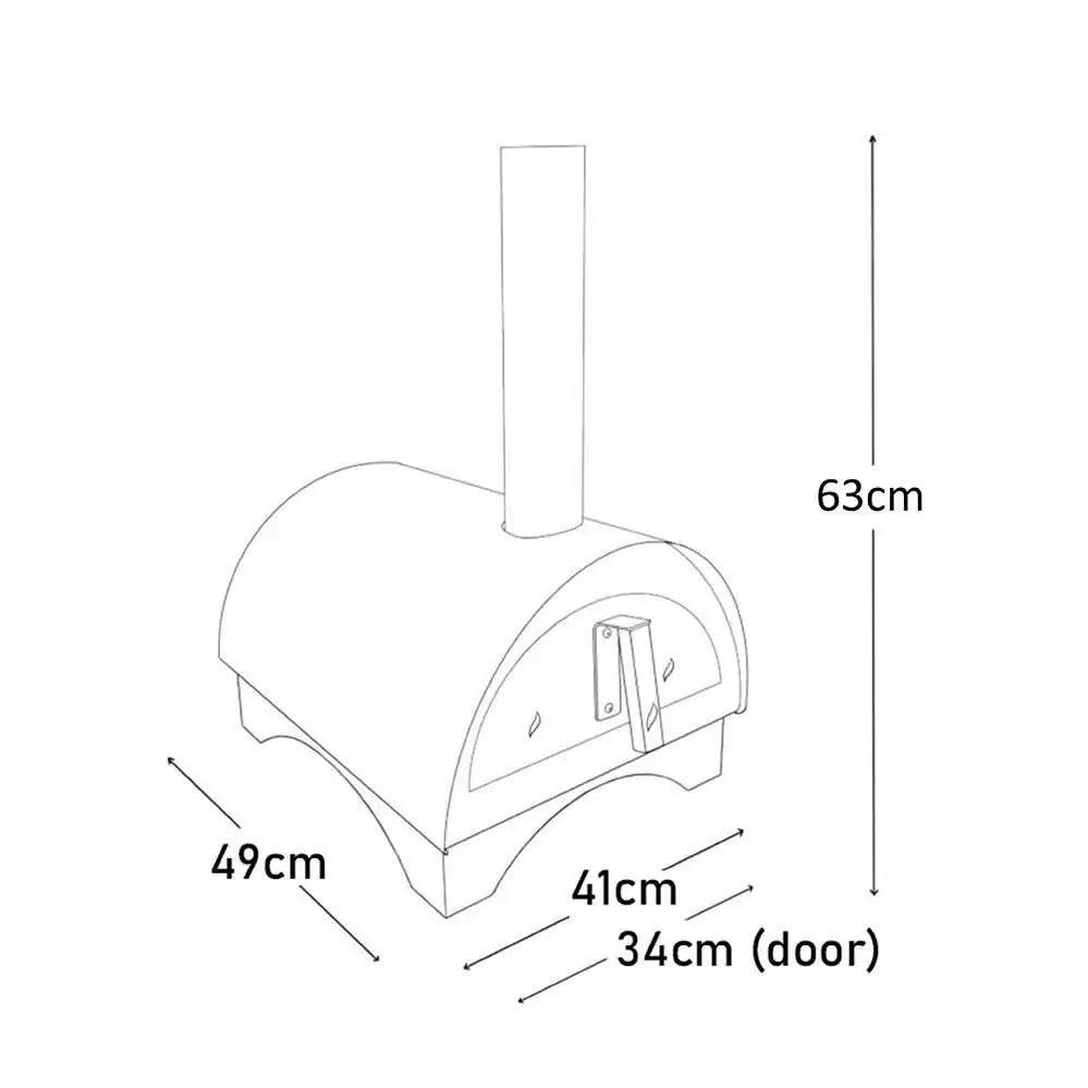 igneus minimo portable pizza oven free peel dimensions diagram