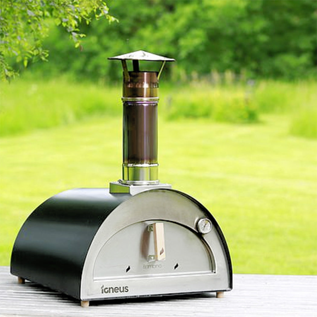 igneus bambino wood fired pizza oven product exterior view — view 4