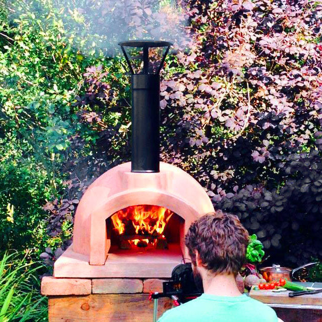 Igneus Ceramiko 600 Wood Fired Pizza Oven — rear view