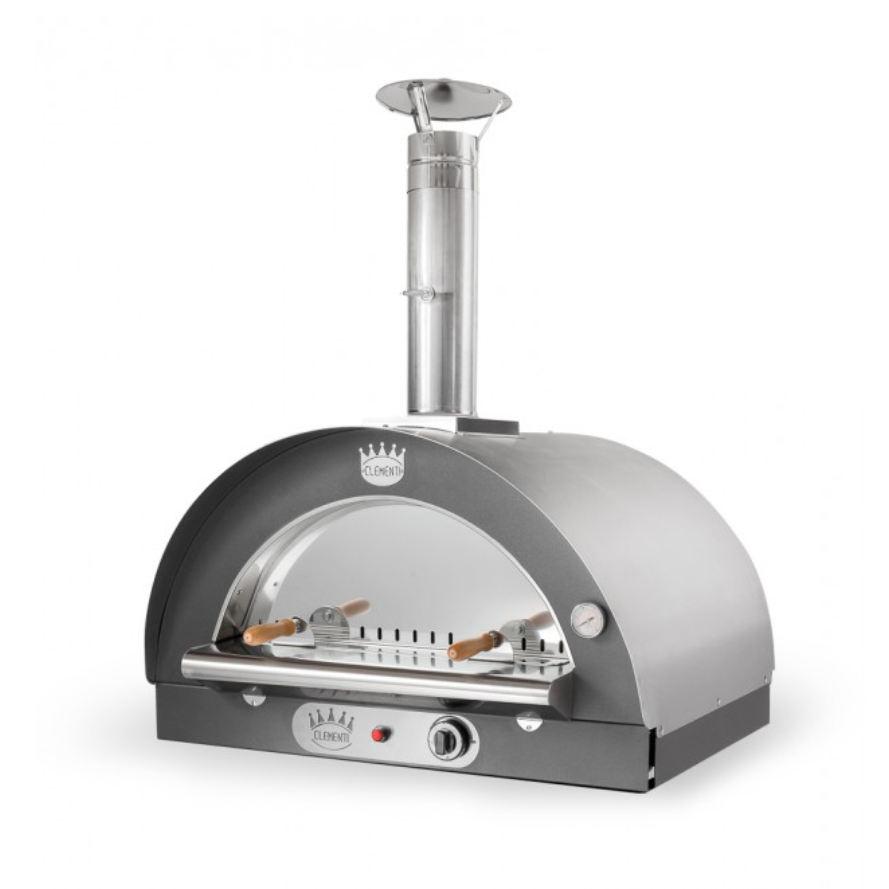 clementi original pulcinella wood gas fired pizza oven product exterior view — view 9