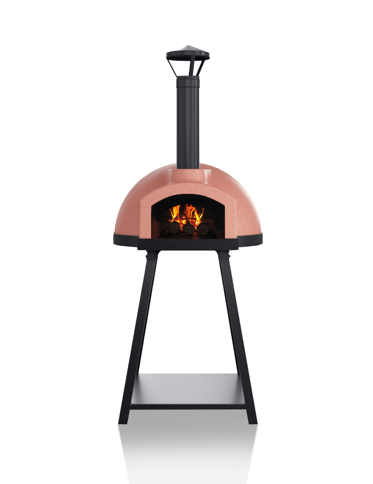 Igneus Ceramiko 760 Wood Fired Pizza Oven — styled in a garden setting