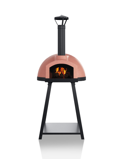Igneus Ceramiko 760 Wood Fired Pizza Oven — styled in a garden setting