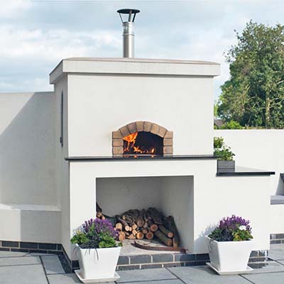 Igneus Ceramiko 760 Wood Fired Pizza Oven — from above