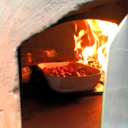 Igneus Ceramiko 760 Wood Fired Pizza Oven — from an angle