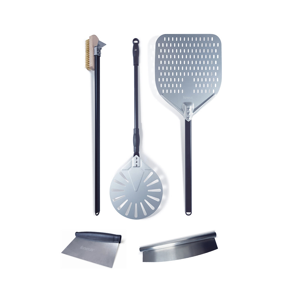 Igneus Pro 85cm 5 Part Toolset Pizza Oven Accessory Bundle — front view