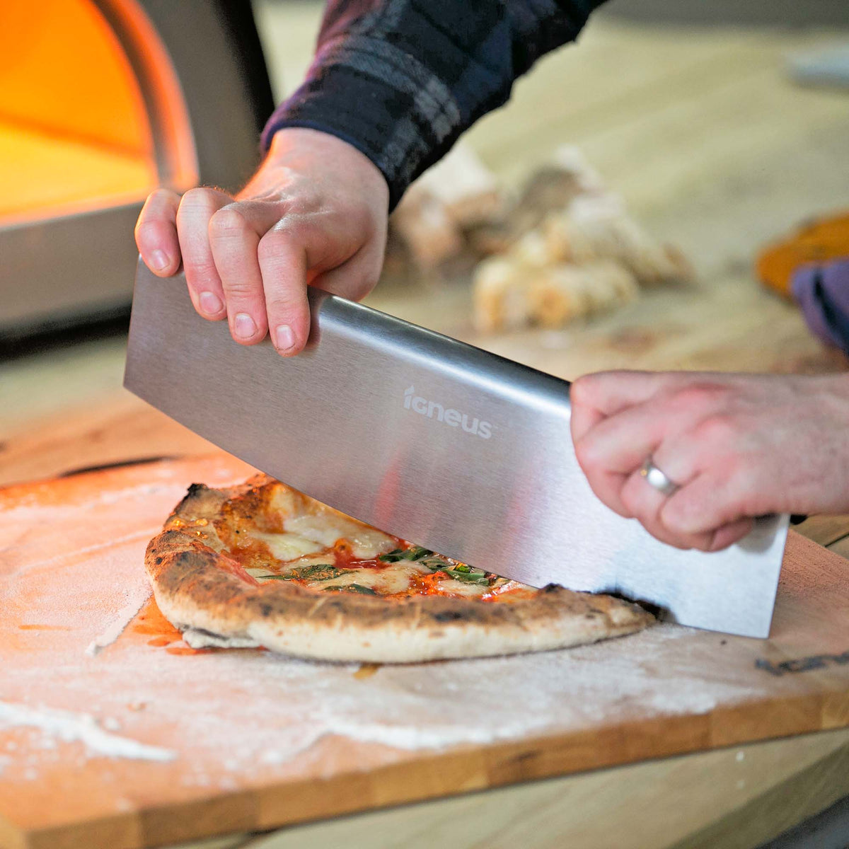 Igneus Pro 85cm 5 Part Toolset Pizza Oven Accessory Bundle — from a distance