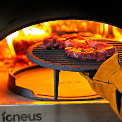 Igneus Cast Iron Tuscan Grill — in a patio setting