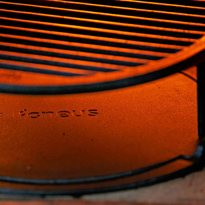 Igneus Cast Iron Tuscan Grill — styled in a garden setting