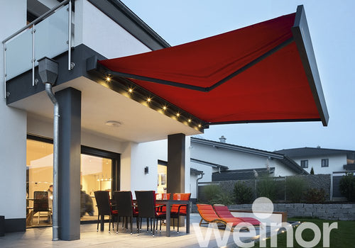 Cassette Awning | Weinor Kubata | Clean Cubic Lines | Spans Up To 7m | Optional LED