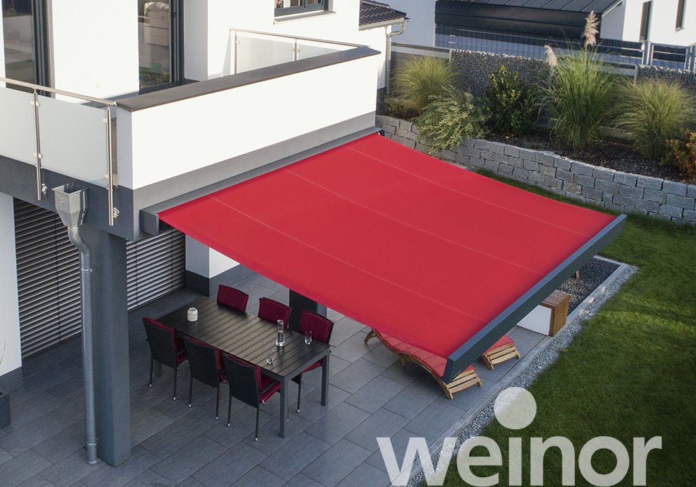 Cassette Awning | Weinor Kubata | Clean Cubic Lines | Spans Up To 7m | Optional LED