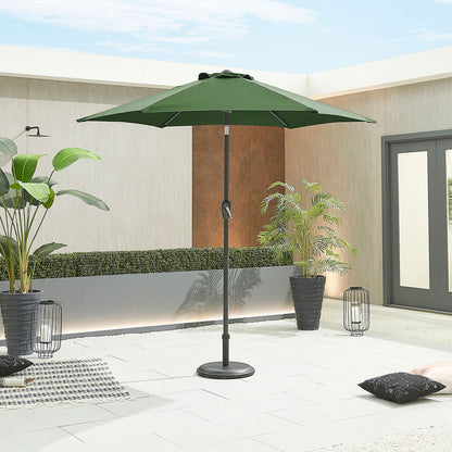 Antigua Aluminium Parasol — styled in a garden setting (image 55)