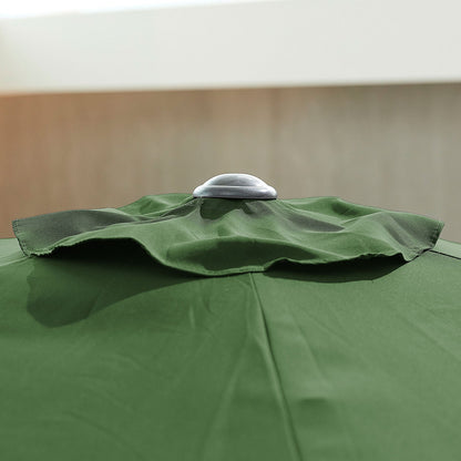 Antigua Aluminium Parasol — full setup view