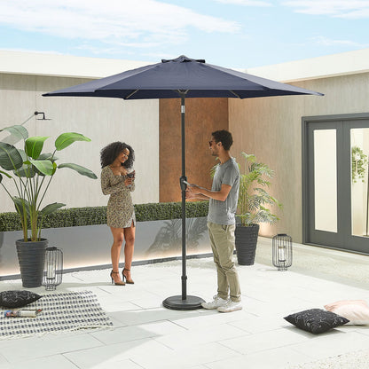 Antigua Aluminium Parasol — open configuration