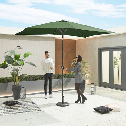 Antigua Aluminium Parasol — set up and ready to use