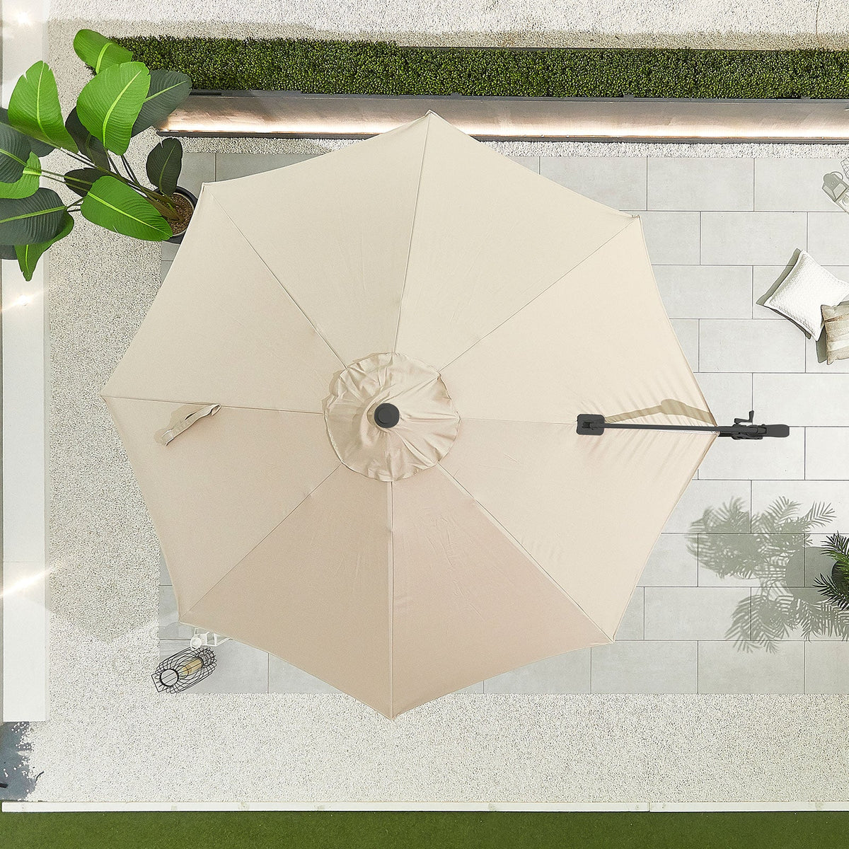 Apollo Cantilever Parasol — showing texture and finish