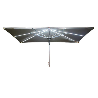 Galaxy Grey Frame LED Cantilever Parasol — from a distance