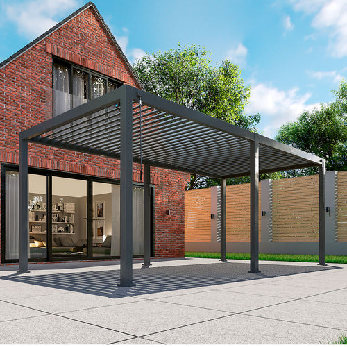 Titan Freestanding Aluminium Pergola — front view