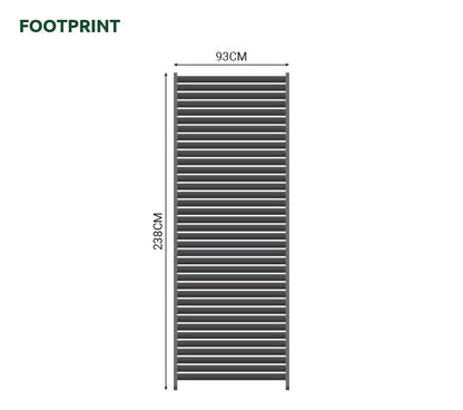 Titan Louvred Side Wall — open configuration