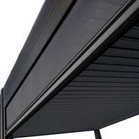Titan Pergola Pull Down Privacy Screen — from an angle