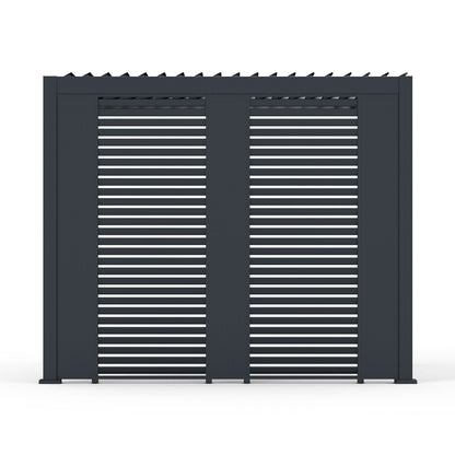 Titan 31cm Solid Side Wall Panel — set up and ready to use
