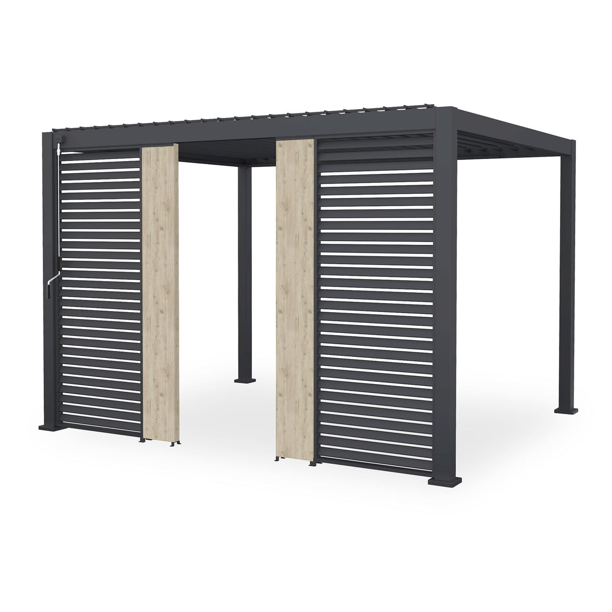 Titan 31cm Solid Side Wall Panel — styled in a garden setting