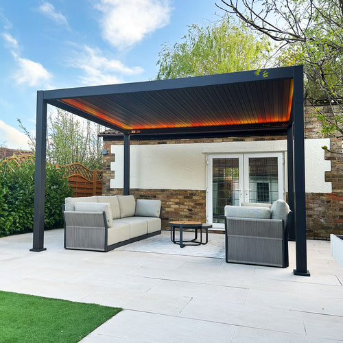 Titan Freestanding Aluminium Pergola — front view