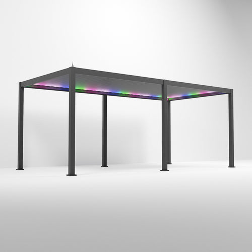 Titan Freestanding Aluminium Pergola — from an angle