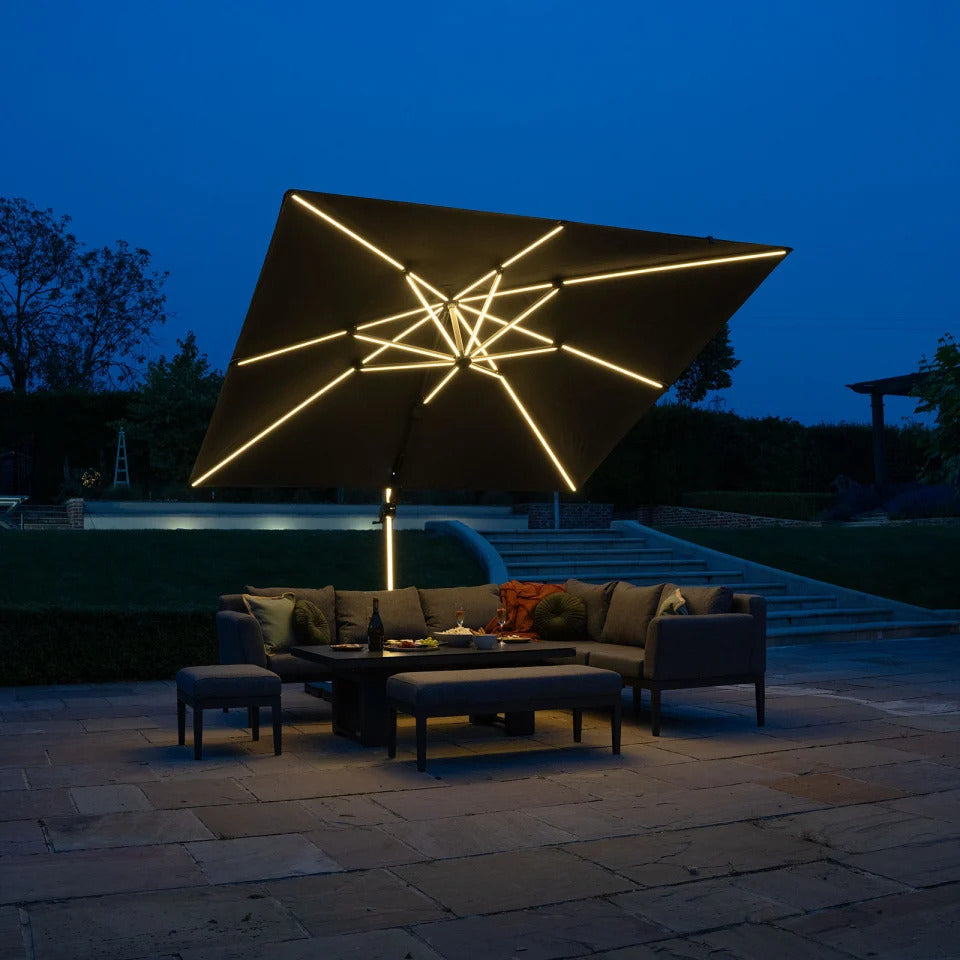 Astra Cantilever Parasol — showing texture and finish