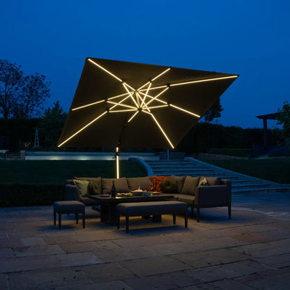 Astra Cantilever Parasol — showing texture and finish