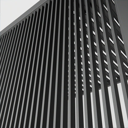 Vertical Louvre Side Wall Panel — set up and ready to use