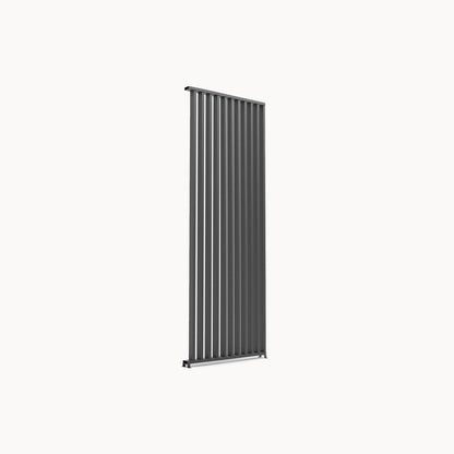 Vertical Louvre Side Wall Panel — in a patio setting