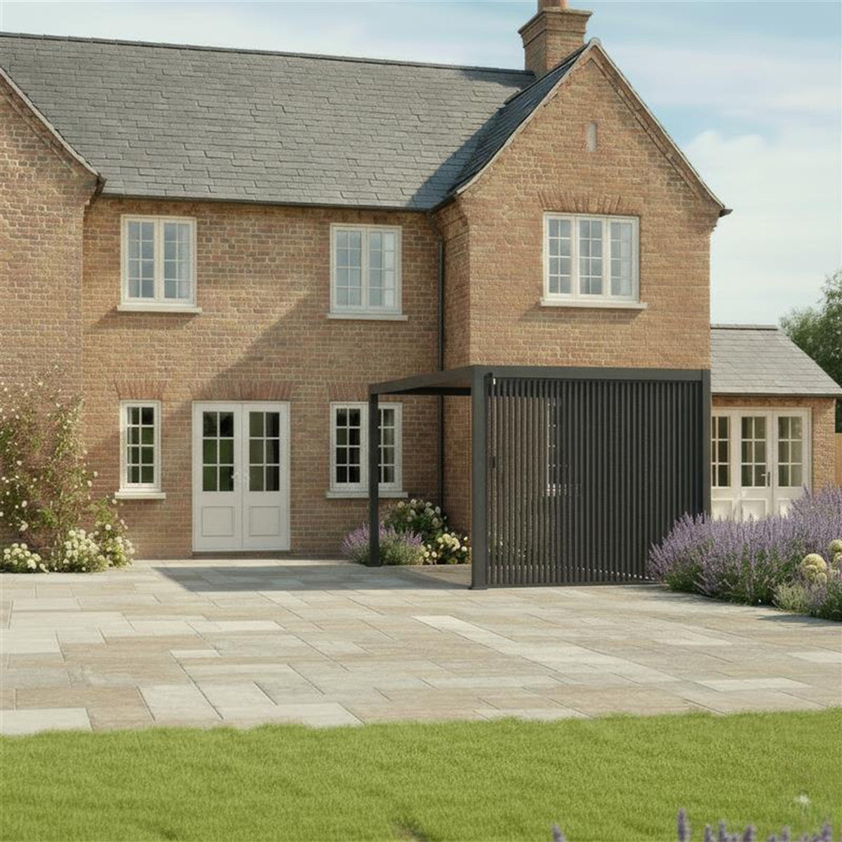 Vertical Louvre Side Wall Panel — from above