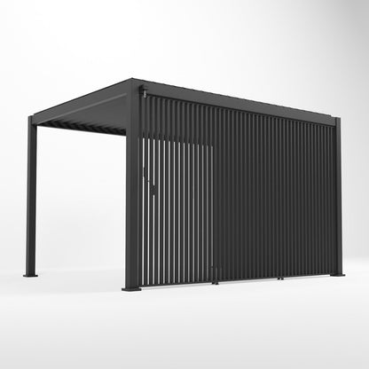 Vertical Louvre Side Wall Panel — front view