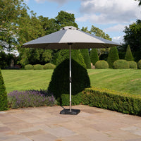 Enzo Crank Operated Parasol — in use outdoors