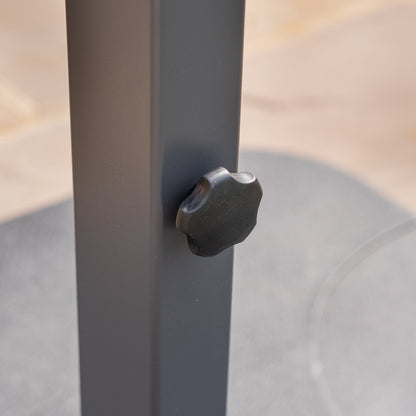 Astra Cantilever Parasol — set up and ready to use