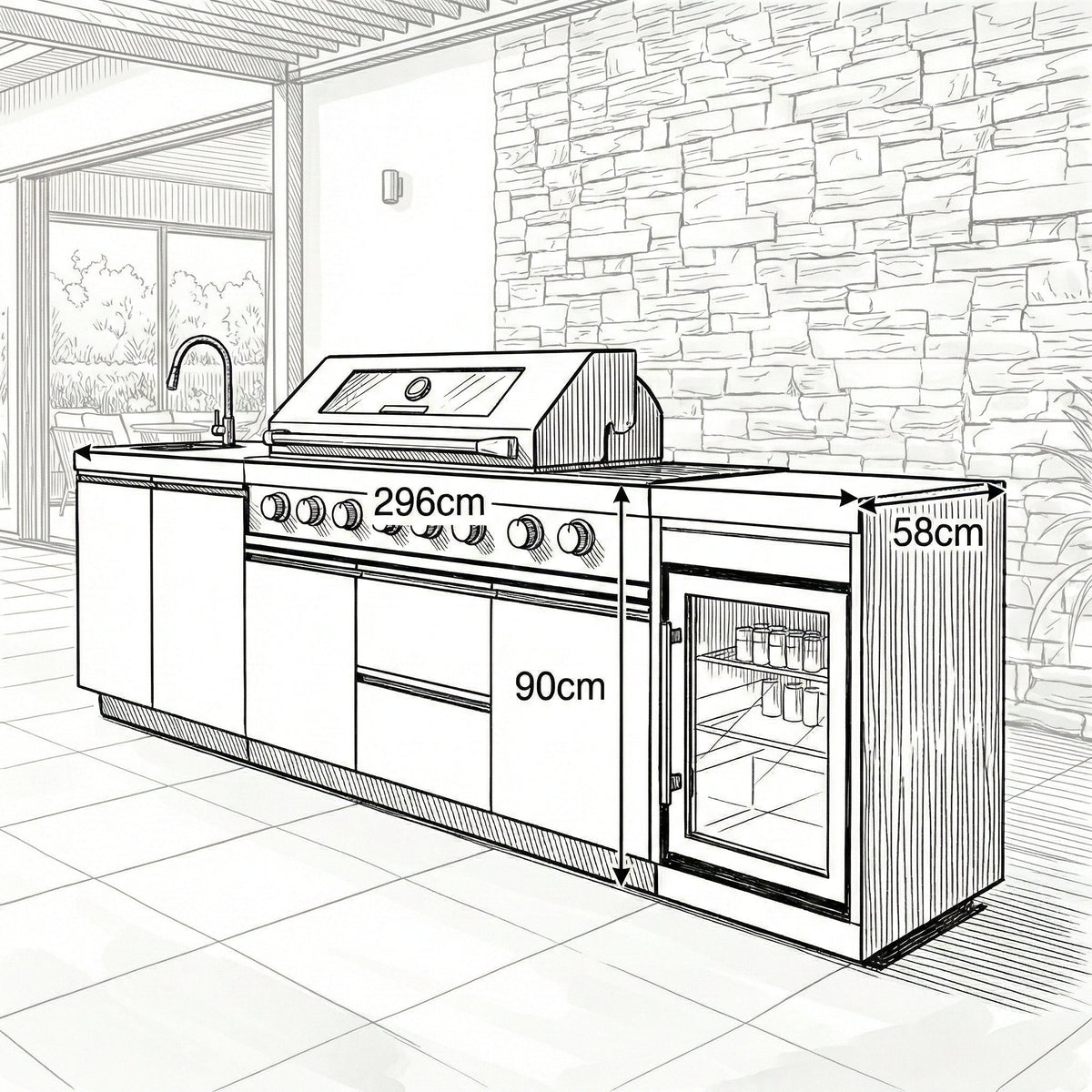 Assado Outdoor Kitchen — close-up detail