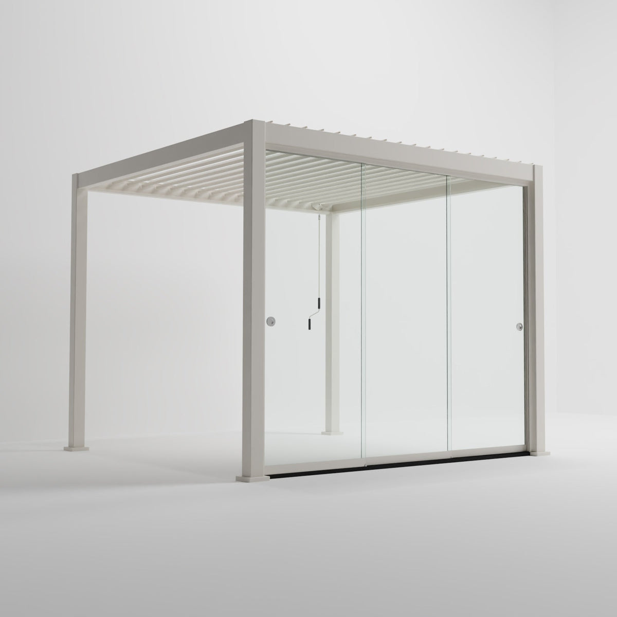 Titan Glass Sliding Doors Pack — styled in a garden setting