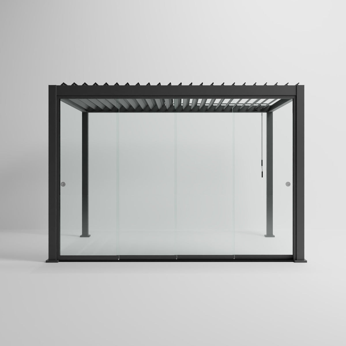 Titan Glass Sliding Doors Pack — set up and ready to use