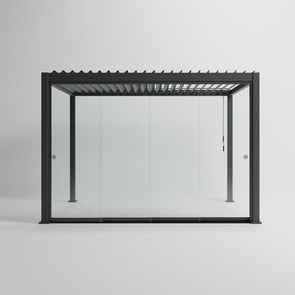 Titan Glass Sliding Doors Pack — set up and ready to use