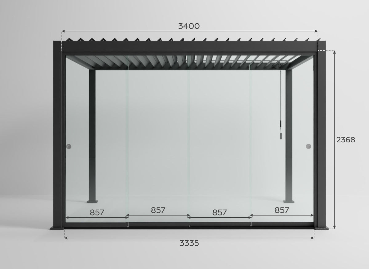 Titan Glass Sliding Doors Pack — showing texture and finish