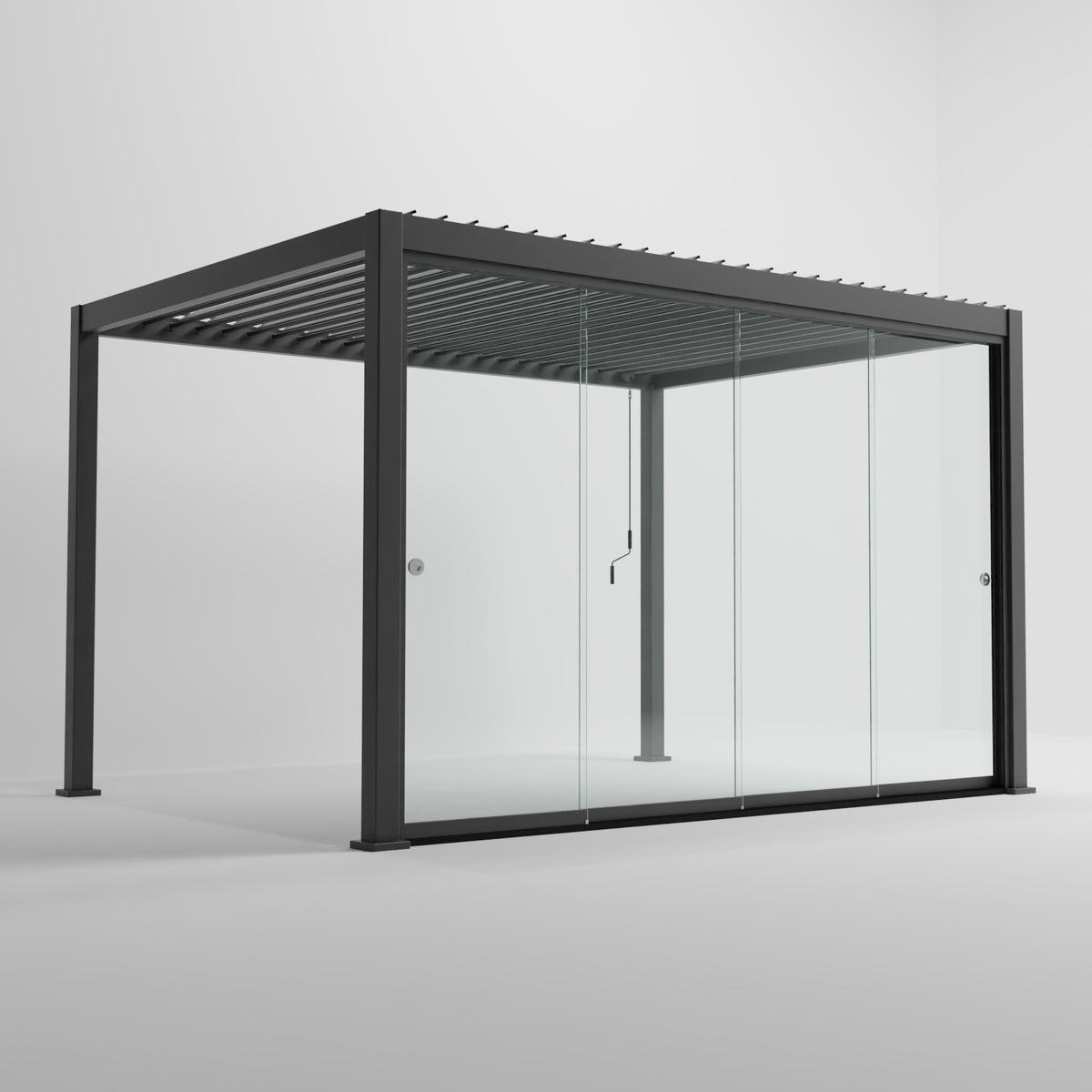 Titan Glass Sliding Doors Pack — open configuration