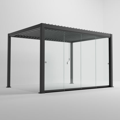 Titan Glass Sliding Doors Pack — open configuration