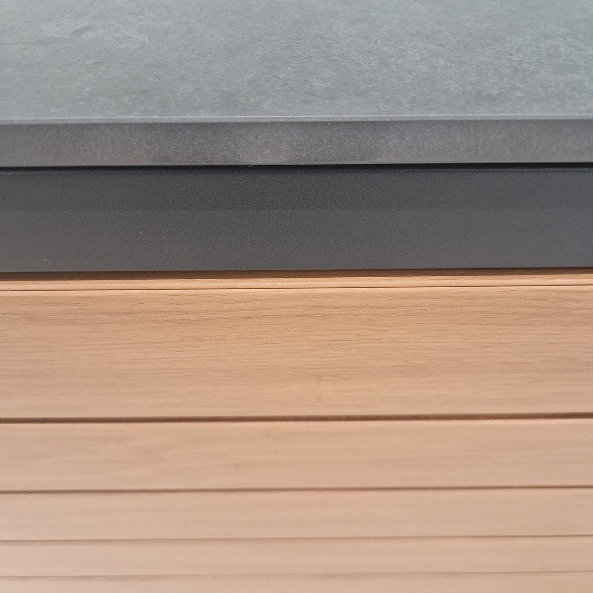 Cook Cab Outdoor Kitchen Workstation - Grey — side profile