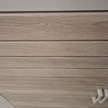 Cook Cab Outdoor Kitchen Workstation - Pebble — front view