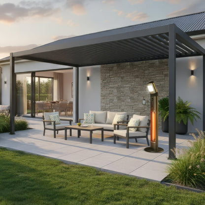 Outdoor Pedestal Heater — front view