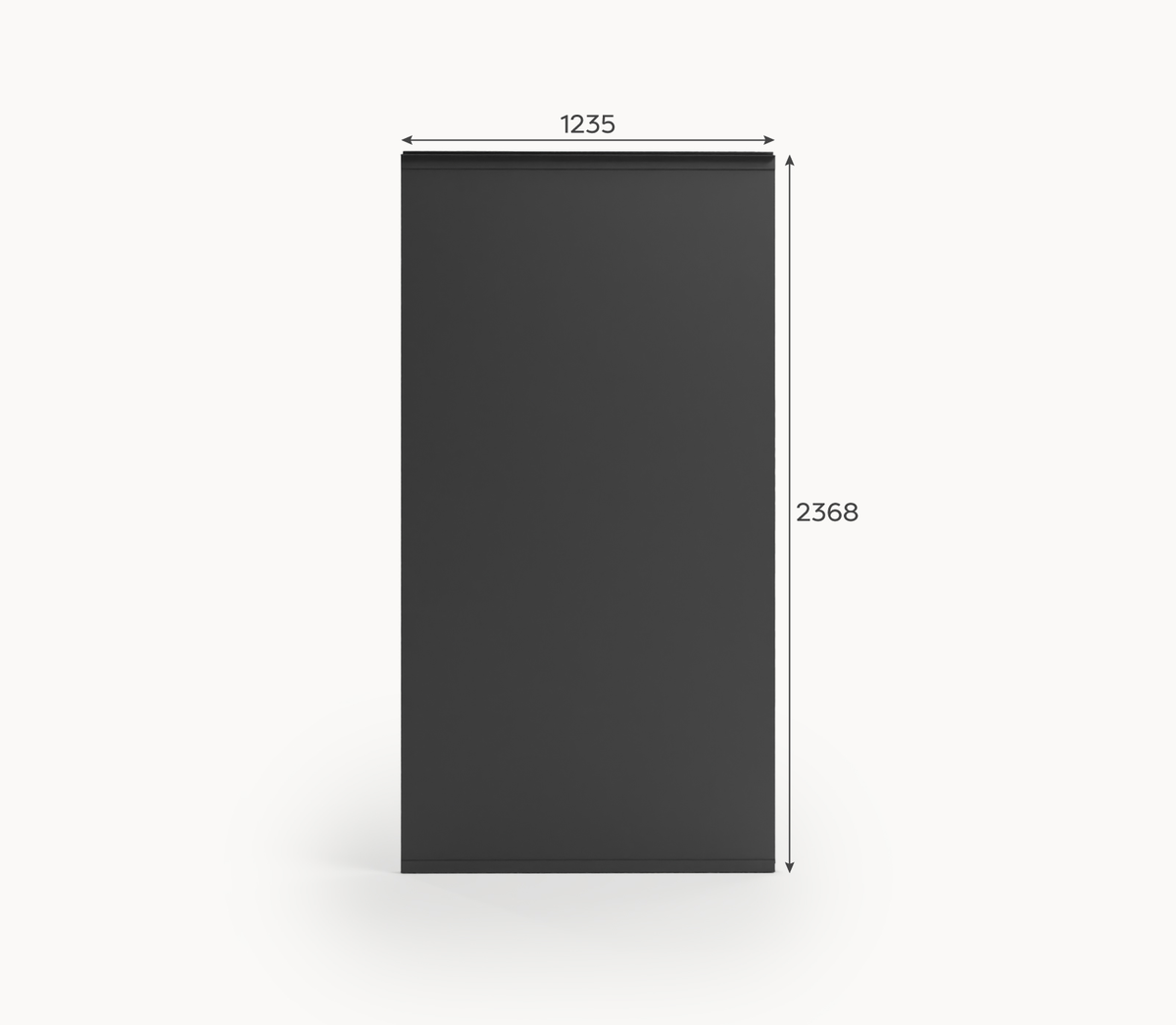 Titan Solid Insulated Side Wall Panel — set up and ready to use