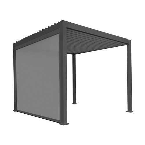 Titan Pergola Pull Down Privacy Screen — open configuration