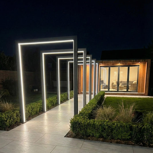Titan Pergola Arch RGBW LED Set of 3 — front view