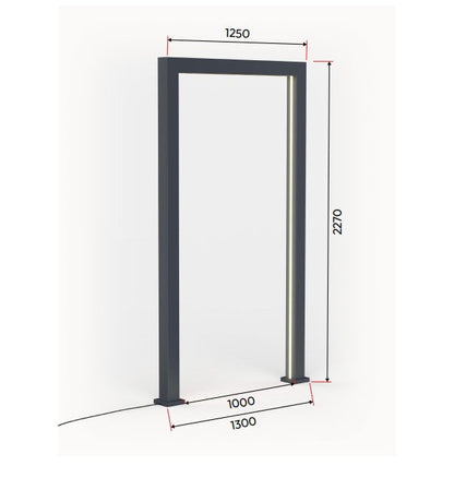 Titan Pergola Arch RGBW LED Set of 3 — in use outdoors