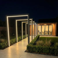 Titan Pergola Arch RGBW LED Set of 3 — from an angle